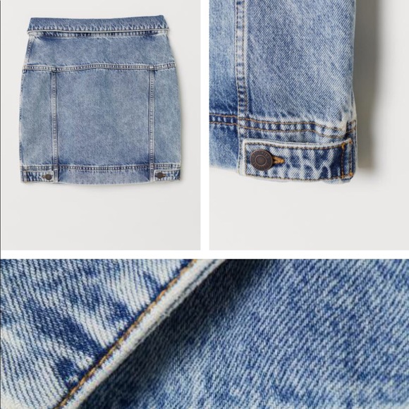 Moschino for H&M denim skirt with buttons - Picture 3 of 4